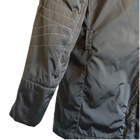 Athleta Moto Primaloft Insulated Coat/Jacket Olive Green - Picture 12 of 16